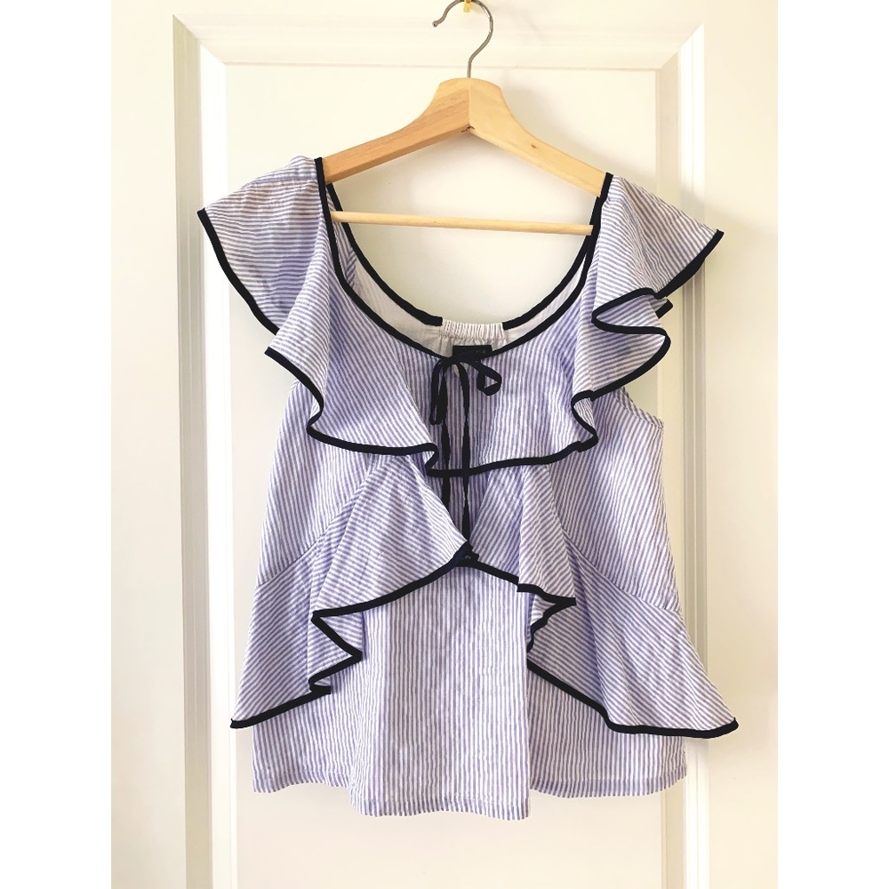 J. Crew Ruffle Blouse, Size 00